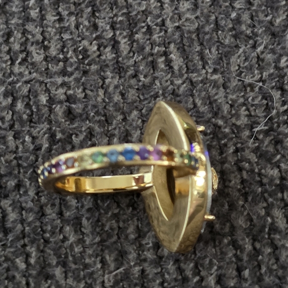 Kurt Geiger Eagle Head Marquise Cocktail Ring - Picture 3 of 7